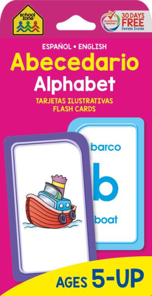 School Zone Bilingual Alphabet Flash Cards