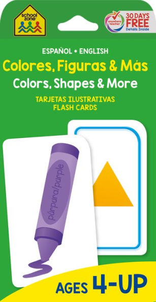 School Zone Bilingual Colors, Shapes & More Flash Cards