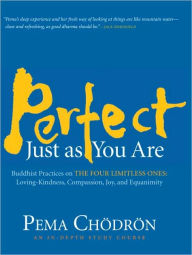 Title: Perfect Just as You Are: Buddhist Practices on the Four Limitless Ones--Loving-Kindness, Compassion, Joy, and Equanimity, Author: Pema Chodron