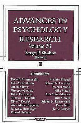 Advances in Psychology Research