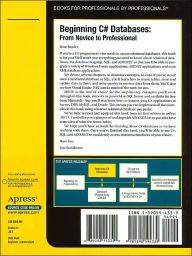 Alternative view 2 of Beginning C# Databases: From Novice to Professional / Edition 1