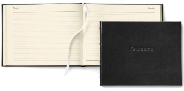 Acadia Black Leather Guest Book 7