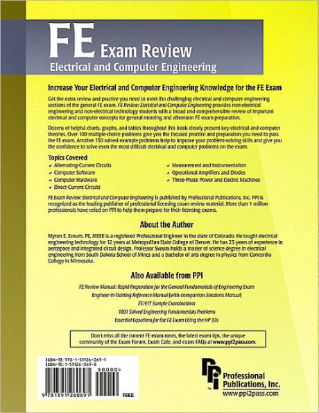 FE Exam Review: Electrical and Computer Engineering / Edition 1