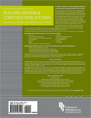 Building Design Construction Systems Are Sample Problems And Practice Exampaperback - 