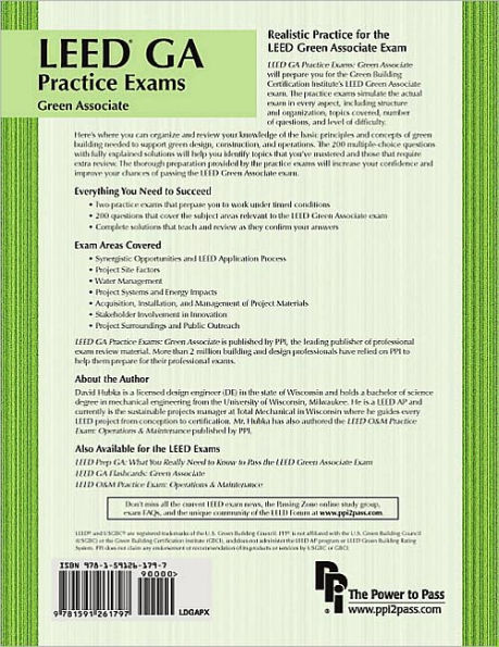 LEED GA Practice Exams: Green Associate