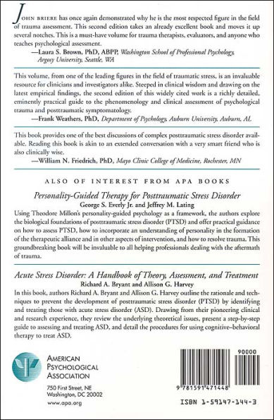 Psychological Assessment of Adult Posttraumatic States: Phenomenology, Diagnosis, and Measurement / Edition 2