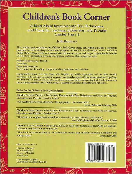 Children's Book Corner: A Read-Aloud Resource with Tips, Techniques, and Plans for Teachers, Librarians, and Parents Grades 5 and 6