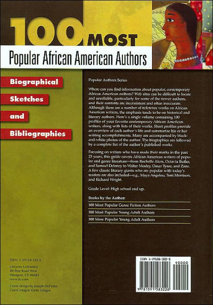 100 Most Popular African American Authors: Biographical Sketches and Bibliographies