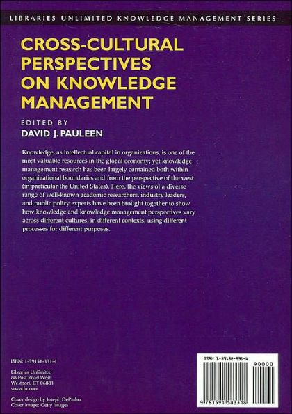 Cross-Cultural Perspectives on Knowledge Management