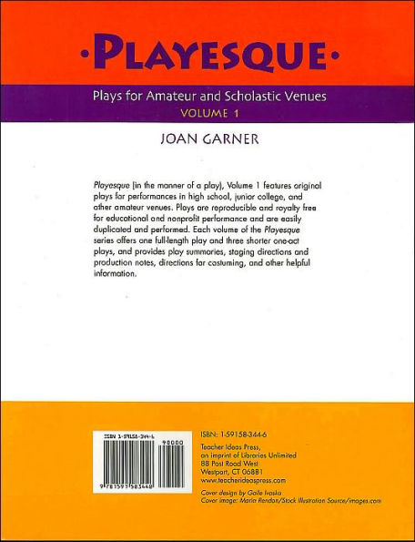 Playesque: Plays for Amateur and Scholastic Venues, Volume 1