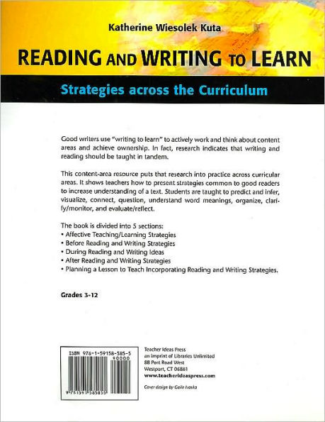 Reading and Writing to Learn: Strategies Across the Curriculum