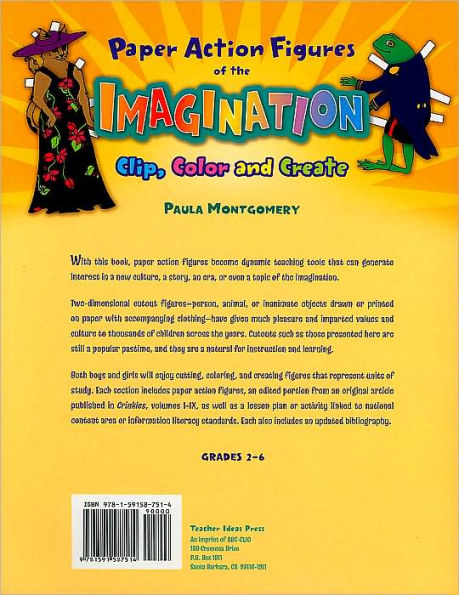 Paper Action Figures of the Imagination: Clip Color and Create