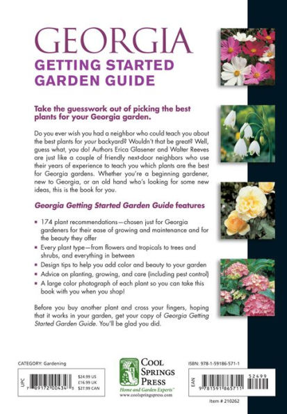 Georgia Getting Started Garden Guide: Grow the Best Flowers, Shrubs, Trees, Vines & Groundcovers