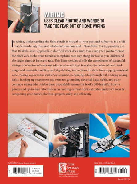 HomeSkills: Wiring: Fix Your Own Lights, Switches, Receptacles, Boxes, Cables & More