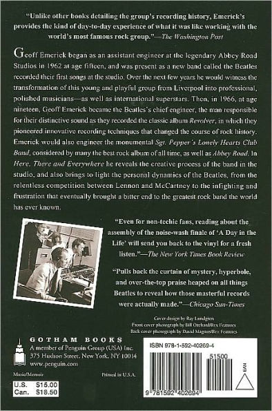 Here, There and Everywhere: My Life Recording the Music of the Beatles by  Geoff Emerick, Howard Massey, Paperback