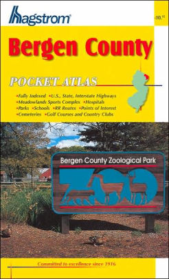 Bergen County New Jersey Pocket Atlas By Hagstrom Map Company