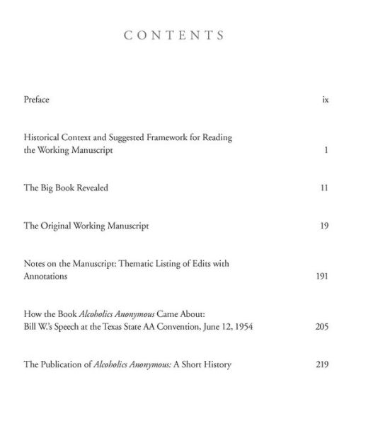 The Book That Started It All: The Original Working Manuscript of Alcoholics Anonymous