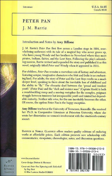 Peter Pan by JM Barrie [Barnes & Noble, 2012] — Buzz Bookstore