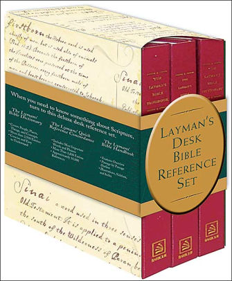 The Essential Laymans Bible Reference Desk Set Bible Dictionary Quick Reference Concordance Bible Handbookhardcover - 