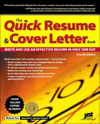 quick resume and cover letter book write and use and effective