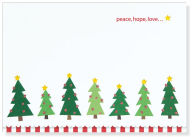 Title: Sparkly Christmas Trees Christmas Boxed Card