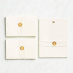 Alternative view 1 of Gold Butterfly Stationery Set