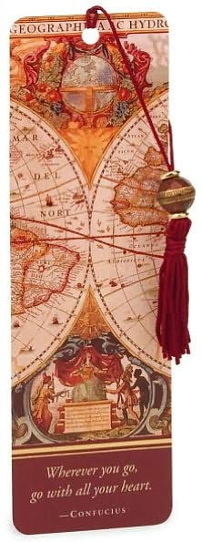 Old World Map Paper Bookmark