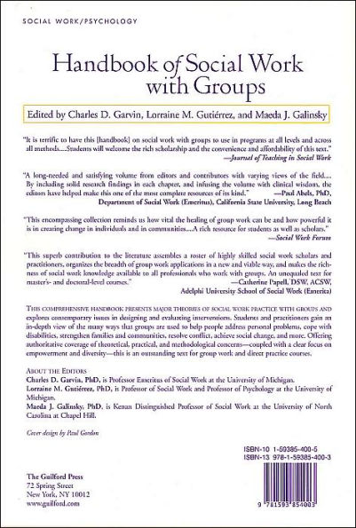 Handbook of Social Work with Groups, First Edition / Edition 1