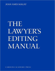 Title: The Lawyer's Editing Manual, Author: Joan Magat
