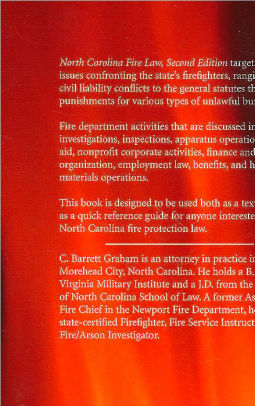 North Carolina Fire Law Edition 2 By C Barrett Graham 9781594608407 Paperback Barnes