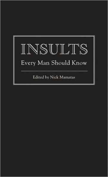 Insults Every Man Should Know