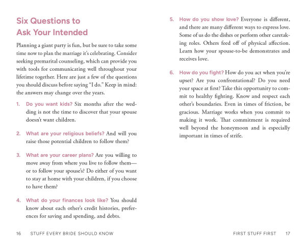 Stuff Every Bride Should Know