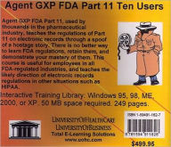 Title: Agent GXP FDA Ten Users, Author: Daniel Farb