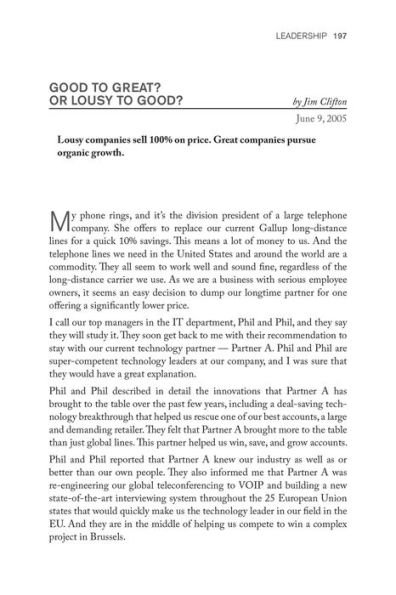 the Best of Gallup Management Journal 2001-2007