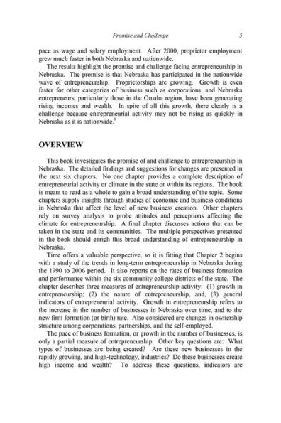 Entrepreneurship in Nebraska: Conditions, Attitudes, and Actions