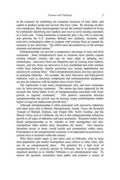 Entrepreneurship in Nebraska: Conditions, Attitudes, and Actions
