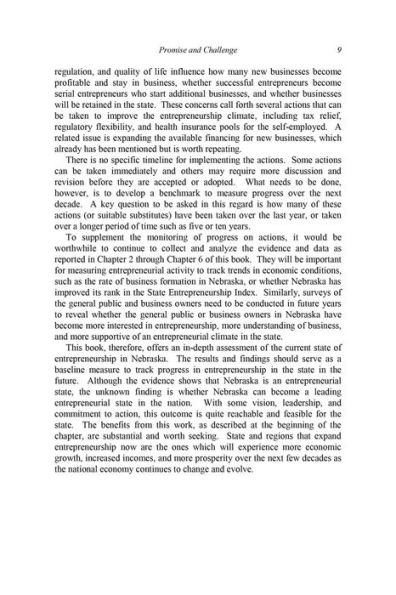 Entrepreneurship in Nebraska: Conditions, Attitudes, and Actions