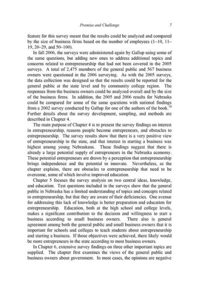 Entrepreneurship in Nebraska: Conditions, Attitudes, and Actions