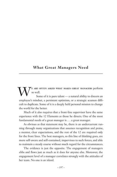 12: The Elements of Great Managing