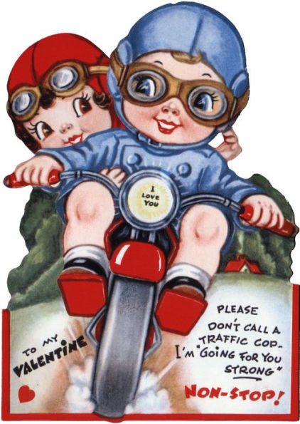 Children on Motorcycle Valentine