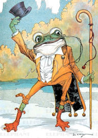 Title: Frog Doffing Hat - Birthday Greeting Card, Author: John R. Neill