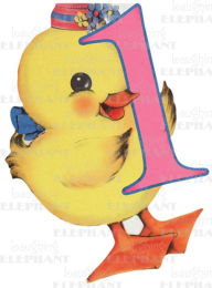 Title: Baby Chick - 1st Birthday - Greeting Card, Author: Laughing Elephant Publishing