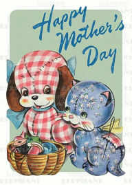 Title: Toy Dog & Cat - Mother's Day Greeting Card, Author: Laughing Elephant Publishing