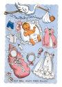 Layette Baby Card [With 6 Envelopes]