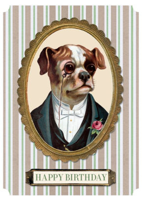 Dapper Dog Birthday Card By Laughing Elephant Other Format