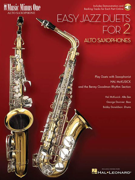 Easy Jazz Duets for 2 Alto Saxophones and Rhythm Section Book/Online Audio