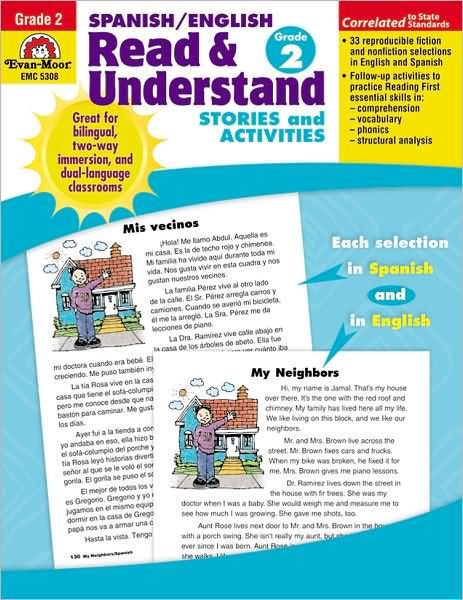 Read & Understand English/Spanish, Grade 2 by Evan-Moor Educational ...