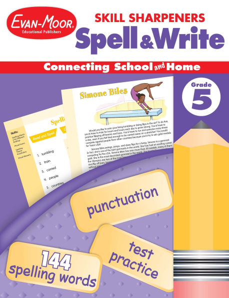 Skill Sharpeners: Spell & Write, Grade 5 Workbook