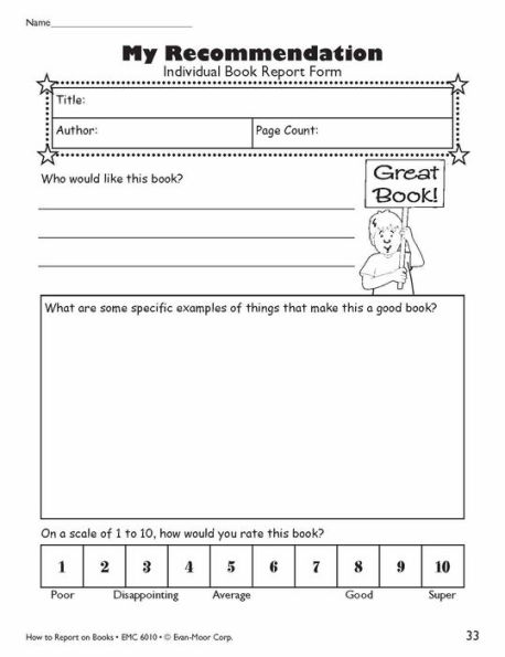 How To Report On Books, Grades 5-6
