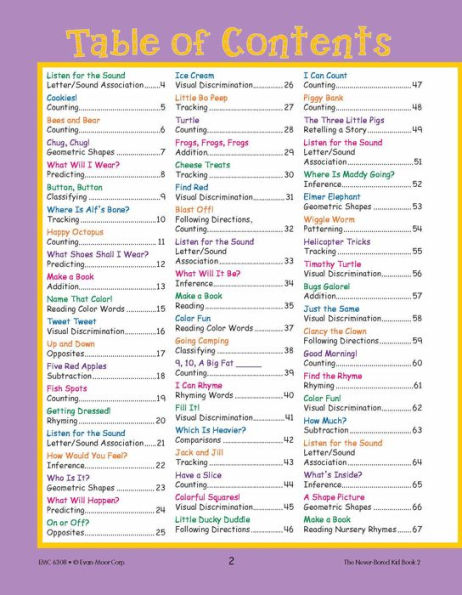 The Never-Bored Kid Book 2, Age 5 - 6 Workbook